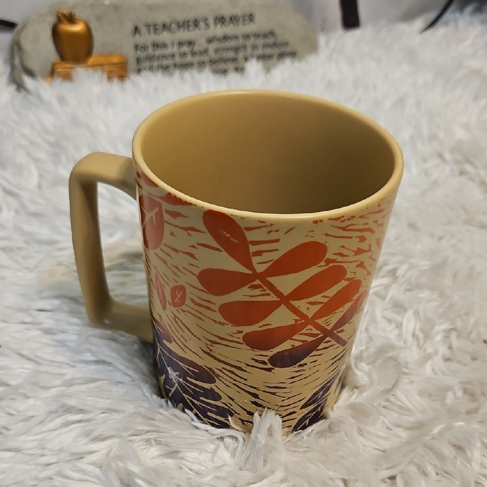Starbucks‎ Mug Fall Leaves Autumn Maple Oak 12 Oz Ceramic Coffee Tea Cup 2017